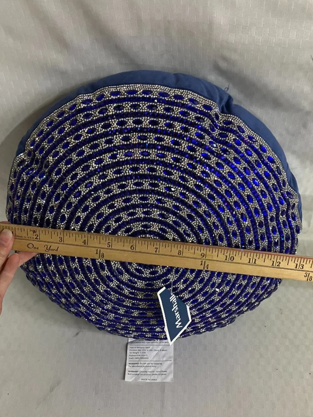 Sparkles Home Gatsby Round Pillow 15
